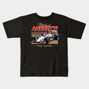 Michael Andretti Legends 90s Retro Kids T-Shirt